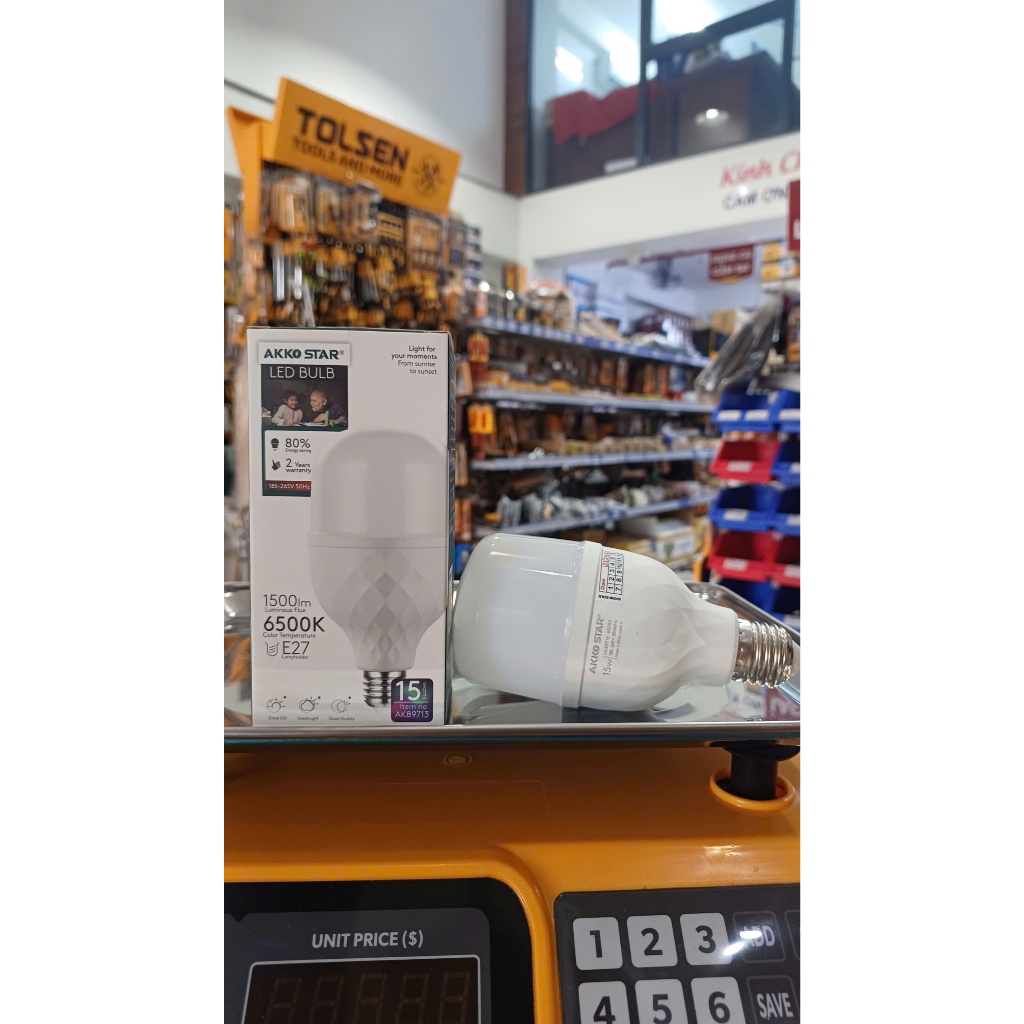 BÓNG ĐÈN LED-Akko 15W AKKO STAR 89713