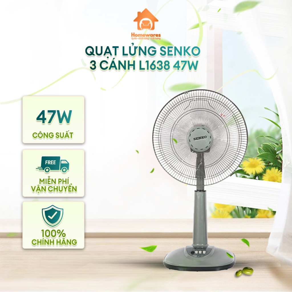 Quạt lửng Senko 3 cánh L1638 47W