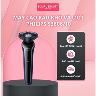  Máy Cạo Râu Khô Và Ướt Philips S3608 An Toàn Cho Da Gọn Nhẹ Sang Trọng | Hàng Chính Hãng 