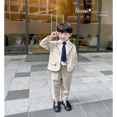 Set vest 3 chi tiết Beemo (không kèm áo) may phối viền vải chéo hàn mặc đi chơi, sự kiện cho bé từ 9-24kg 4503SDB