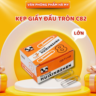 Combo 10 Hộp Kẹp giấy đầu tròn loại lớn C82