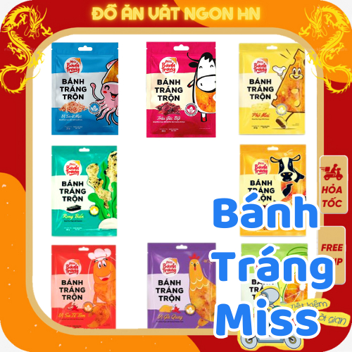 Bánh tráng trộn các vị miss bánh tráng đồ ăn vặt bánh tráng đồ ăn vặt ngon hn