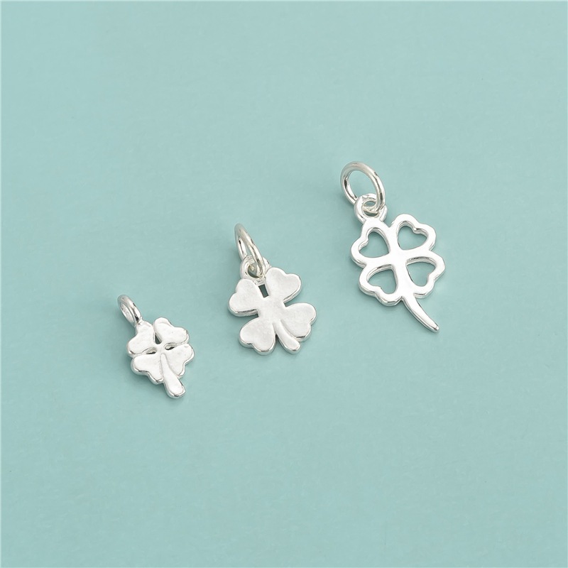 [S925] Charm bạc cỏ 4 lá cao cấp
