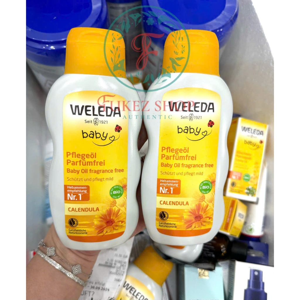 Oil massage dưỡng da cho bé Weleda Đức 200ML