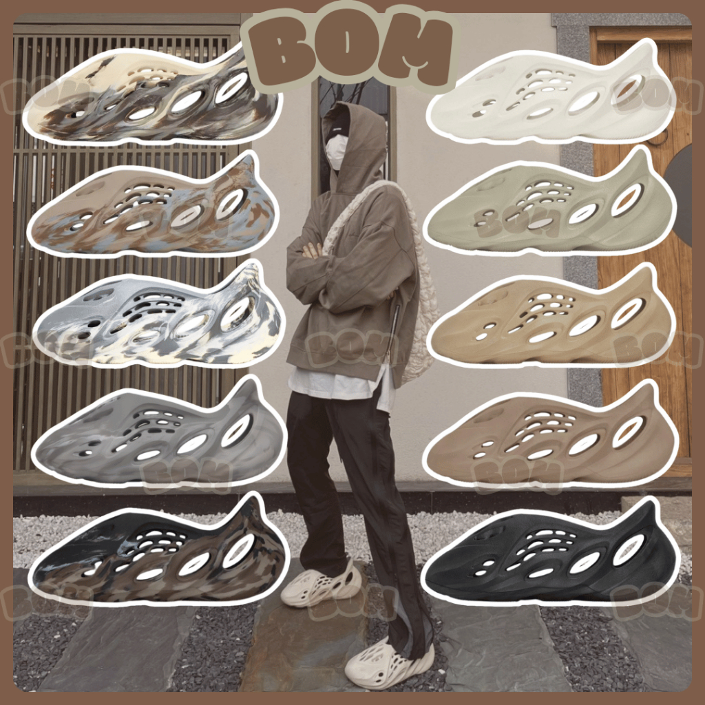 Giày thể thao Yeezy Foam Runner RNR [ BomSneaker ] Best Quality Giày Sneaker Lỗ - Siêu nhẹ - Giày Ng