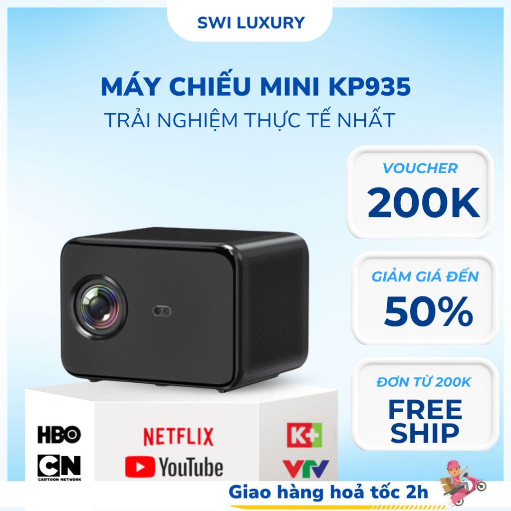 Máy chiếu phim KAW KP960 Với độ phân giải 4K, full HD,siêu nét, thiết kế đẹp, nhỏ gọn,BH 12 tháng.
