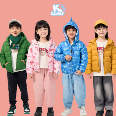 Áo Phao Có Mũ K'S CLOSET Dáng Đến Cạp Quần Cho Bé Trai Và Bé Gái Từ 10-40kg (2-12Tuổi) KT259FOF, KT126FIF