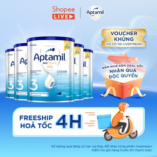 [Aptamil x Duy Thẩm] Combo 5 Sữa bột Aptamil Kid Cesarbiotik New Zealand số 3 (800g) cho bé từ 24 tháng tuổi