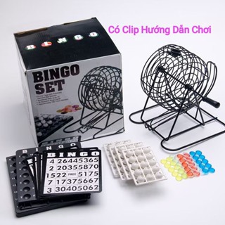 (Cỡ Lớn, Lồng Sắt) Lồng Quay Xổ Số Lô Tô 75 Số Bingo Siêu Hot, Trò Chơi Uống Rượu, Beer Độc Lạ