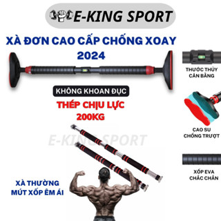 Xà đơn treo tường EKINGSPORT gắn cửa cao cấp điều chỉnh độ dài xà đơn mút cửa xà đơn tập tại nhà