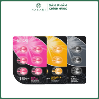 Serum Dưỡng Tóc Ellips Keratin Hair Vitamin Pro Keratin Vỉ 6 viên