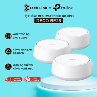   Hỏa tốc  Bộ Phát Wifi Mesh TP-Link Deco BE25 Chuẩn BE5000 với công nghệ Wifi 7 