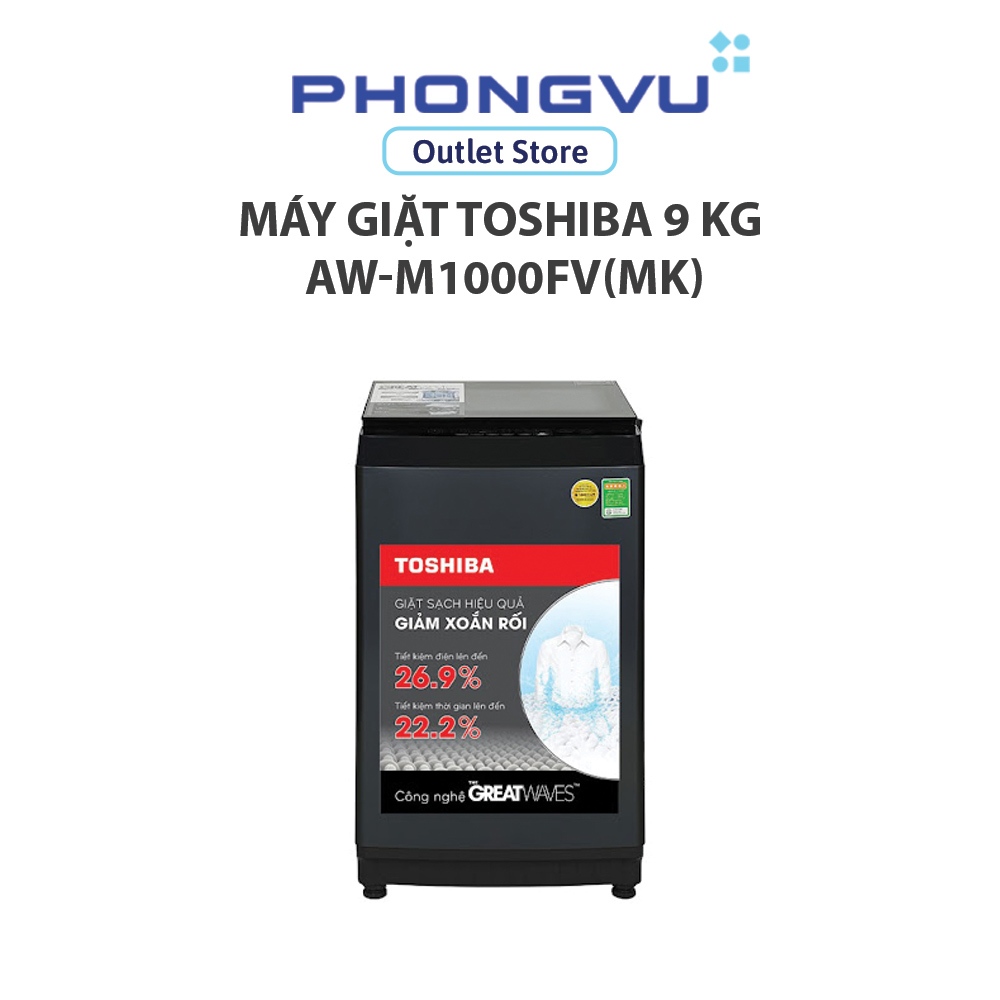 AW-M1000FV(MK) - MMáy Giặt Toshiba 9Kg AW-M1000FV(MK) Cửa Trên Giặt Sạch Mạnh Lồng Giặt Star Crystal