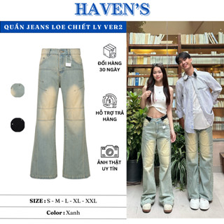 HAVEN'S | QUẦN JEANS LOE CHIẾT LY VER2 BẢN THIẾT KẾ HAVEN'S