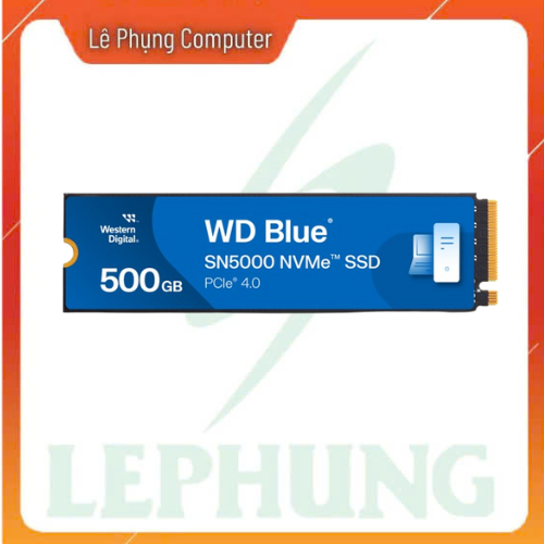 Ổ Cứng SSD WD Blue SN5000 500GB M.2 NVMe PCIe Gen 4x4 (WDS500G4B0E)