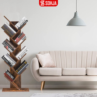  Kệ sách gỗ để sàn hình cây 9 tầng gỗ MDF phủ melamin thương hiệu SOHJA - GP03 