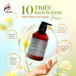 Dầu gội xả HENSIO tinh chất nguyên liệu Nhật, dầu gội hỗ trợ cải thiện gàu nấm ngứa 100ml - 500ml