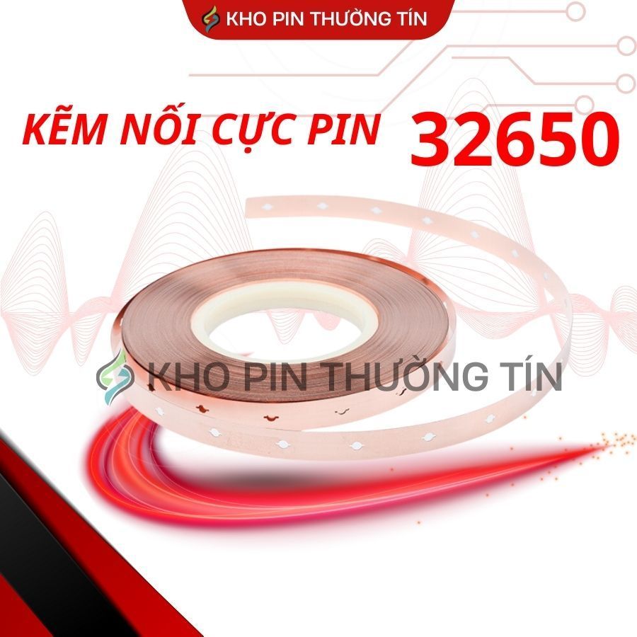 Kẽm đơn gắn cell pin LIFEPO4 32650 lithium Sắt photphat – Sợi đơn –.Đơn vị tính 0,5m.