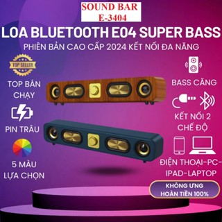 Loa Bluetooth, Loa máy tính E3404 Sound Bar mini, loa máy tính, laptop,máy tính bảng, công suất lớn