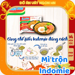 Mì Indomie mì xào khô mì trộn các vị thơm ngon hấp dẫn đồ ăn vặt ngon hn