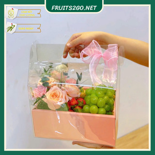 [Hỏa Tốc HCM] Giỏ hoa tươi Quà Tặng và Trái Cây Nhập Khẩu