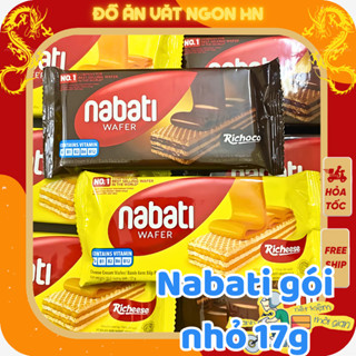 Đồ ăn vặt bánh nabati 17g ăn vặt 2 vị phô mai socola bánh ăn vặt ngon giá rẻ hấp dẫn