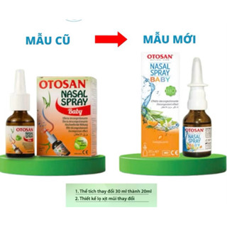 Xịt Mũi Otosan Nasal Spray Baby Giúp Làm Sạch Mũi, Nghẹt Mũi chảy nước mũi,đau ngứa mũi,hắt hơi nhanh chóng. hộp 20 ml