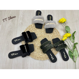 dép lê lông đính khoá êm chân xinh xắn longkhoa