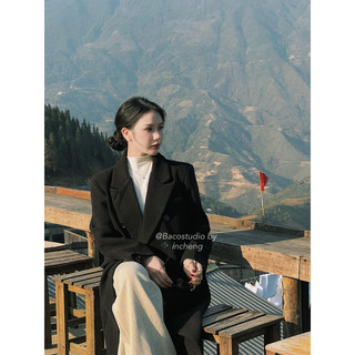 Áo khoác mangto dáng dài boiling