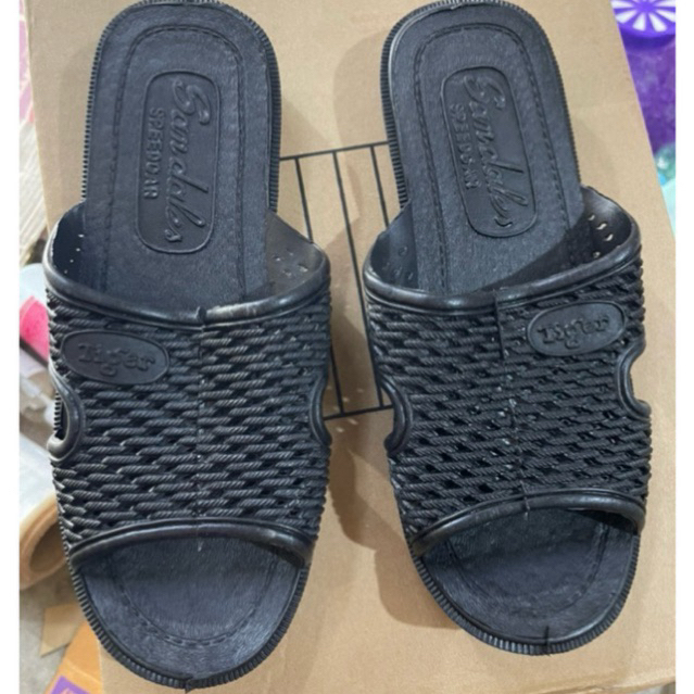 Dép tổ ong nhựa đen đi trong nhà, dép ong 40/41/42/46 khosiviethieu