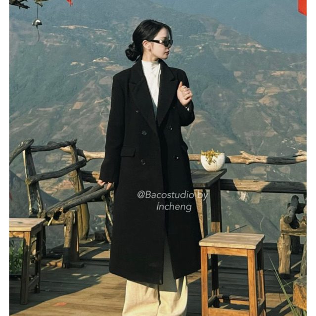Áo khoác mangto dáng dài boiling