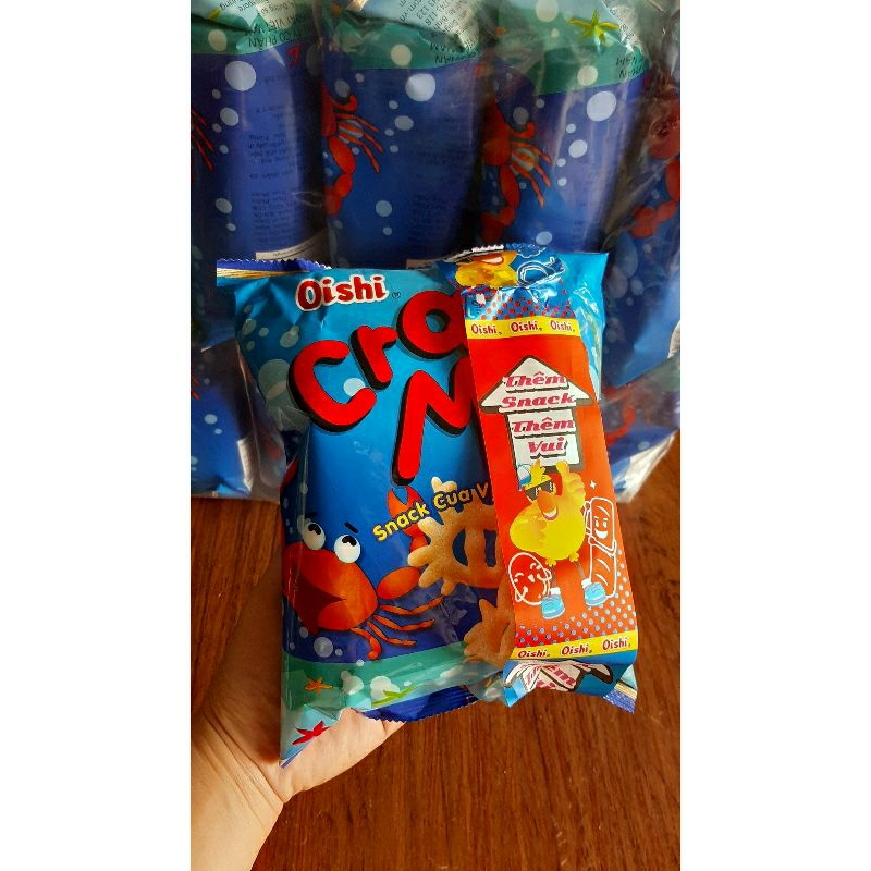 BỊCH 10 GÓI BIM BIM CUA OISHI CRAB ME/ BỊCH 10 GÓI × 32G.