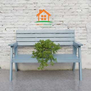 Ghế Băng Dài Có Tựa Bằng Gỗ Thông, Ghế Băng Trang Trí Sân Vườn Ngoài Trời Công Viên, Được Phủ Sơn PU Chống Ẩm Mốc