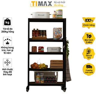 Kệ đa năng TIMAX Kệ bếp 3 4 5 tầng để gia vị xoong nồi, kệ để lò vi sòng thép Posco dày 1.8mm