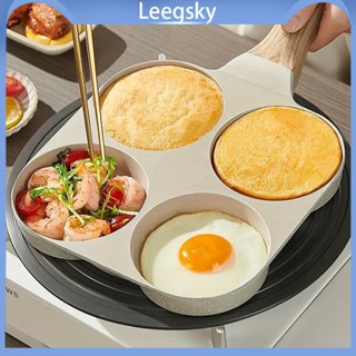 Chảo chiên rán trứng mini làm bánh 4 ngăn chống dính khuôn chảo hình tròn và hình tim dùng được bếp từ