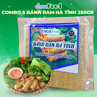   Combo 5 tệp 250gr  Bánh ram Hà Tĩnh hút chân không - Chả ram cuốn đặc biệt giòn ngon 