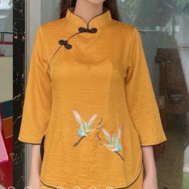 Đồ Lam Đi Chùa # Sẫm Lụa Hạt