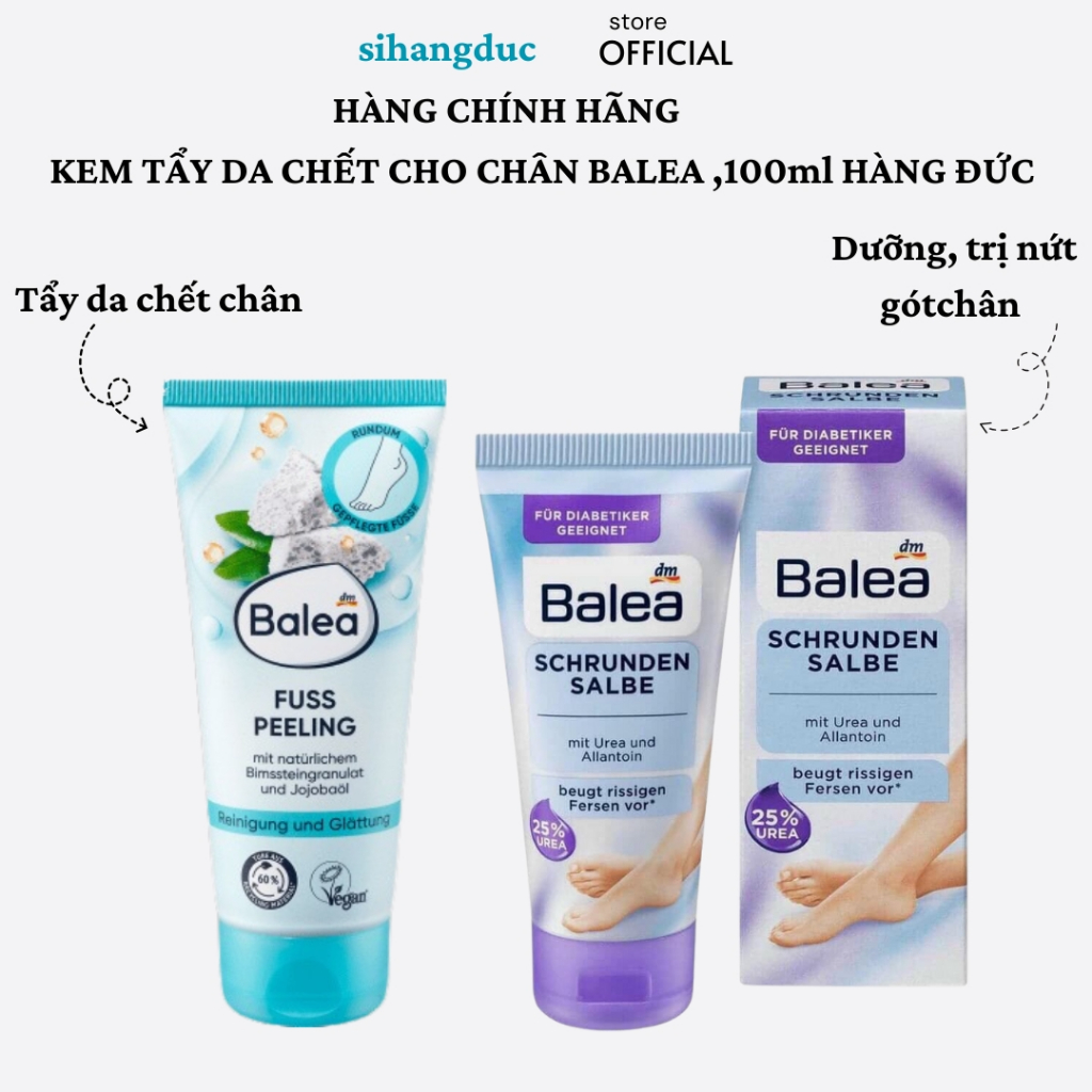 TẨY DA CHẾT CHO BÀN CHÂN BALEA FUSS PEELING balea đức