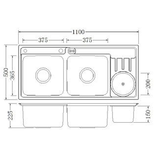 Chậu rửa chén Eurolife EL-C3 (Trắng bạc)
