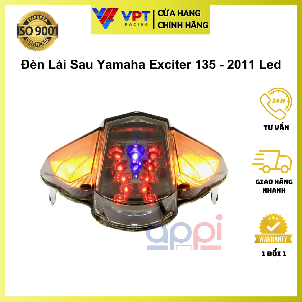 Đèn hậu Ex 135-2011 | Đèn lái sau LC135 II-2011 led xanh đỏ khói chính hãng APPi 50C-H4710