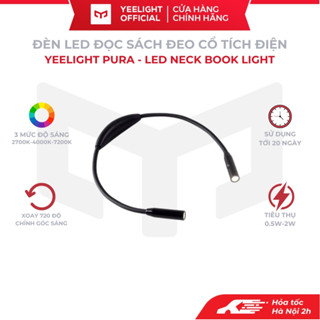 Đèn led đọc sách đeo cổ Yeelight Pura xoay 720 độ siêu tiết kiệm điện không smart