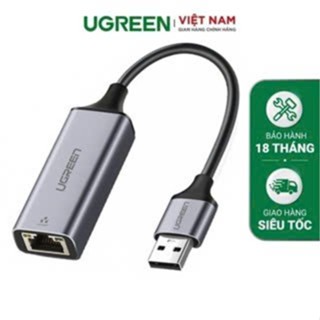 Bộ chuyển đổi USB 3.0 sang mạng LAN RJ45 1Gbps Ugreen CM209 | Vỏ hợp kim nhôm | Bảo hành 18 Tháng 1 đổi 1 15736 50922
