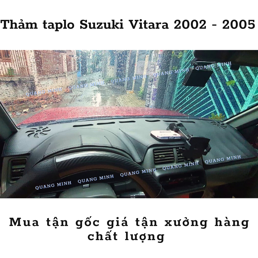 Thảm Chống Nóng Taplo Xe Vitara 2002 2003 2004 2005 Cao Cấp (6 Mẫu Lựa Chọn)