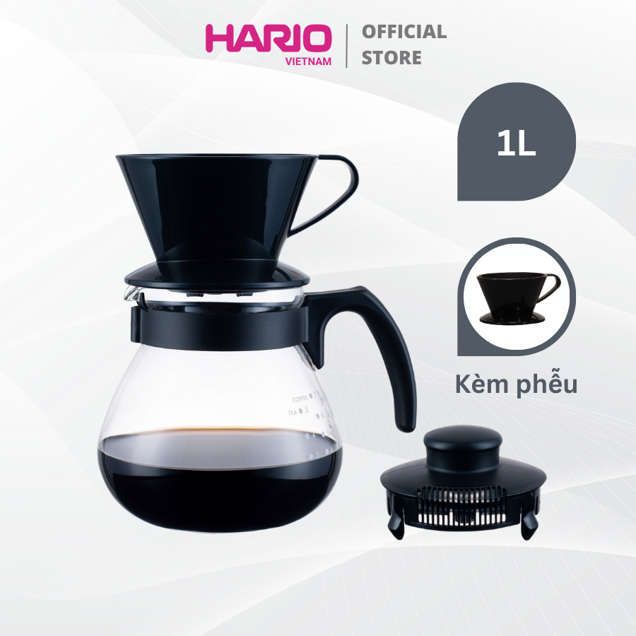 Bộ Bình Pha Cà Phê HARIO Teco Dripper 1L