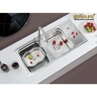 Chậu rửa chén Eurolife EL-C7 (Trắng bạc)