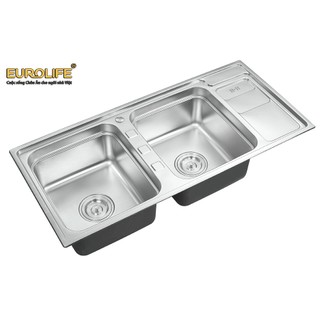 Chậu rửa chén Eurolife EL-C7 (Trắng bạc)