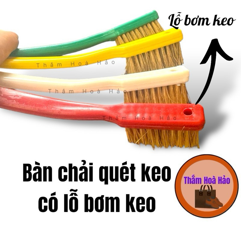 (Combo 5 cây)Bàn chải khoét lỗ cho máy bơm keo chuyên dụng cho ngành giày, túi, da simili. Thắm Hoà Hảo