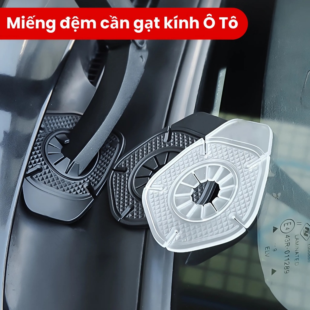 Miếng Đệm Cần Gạt Kính Chắn Gió Ô Tô, Nắp Đậy Cần Gạt Nước Xe Hơi, Vỏ Bọc Bảo Vệ Lỗ Cần Gạt Nước Oto - Đơn tối thiểu 99k