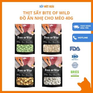 Thịt Tươi Sấy Khô Cho Chó Mèo BITE OF WILD - Đồ ăn sấy nhẹ dành cho mèo, cho chó mọi lứa tuổi