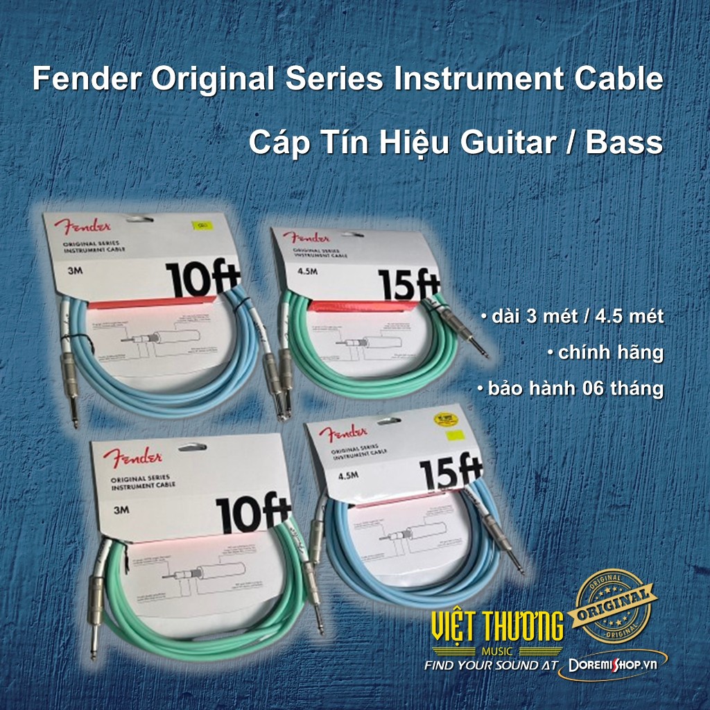 Dây tín hiệu âm thanh đàn chính hãng Fender Original Cable